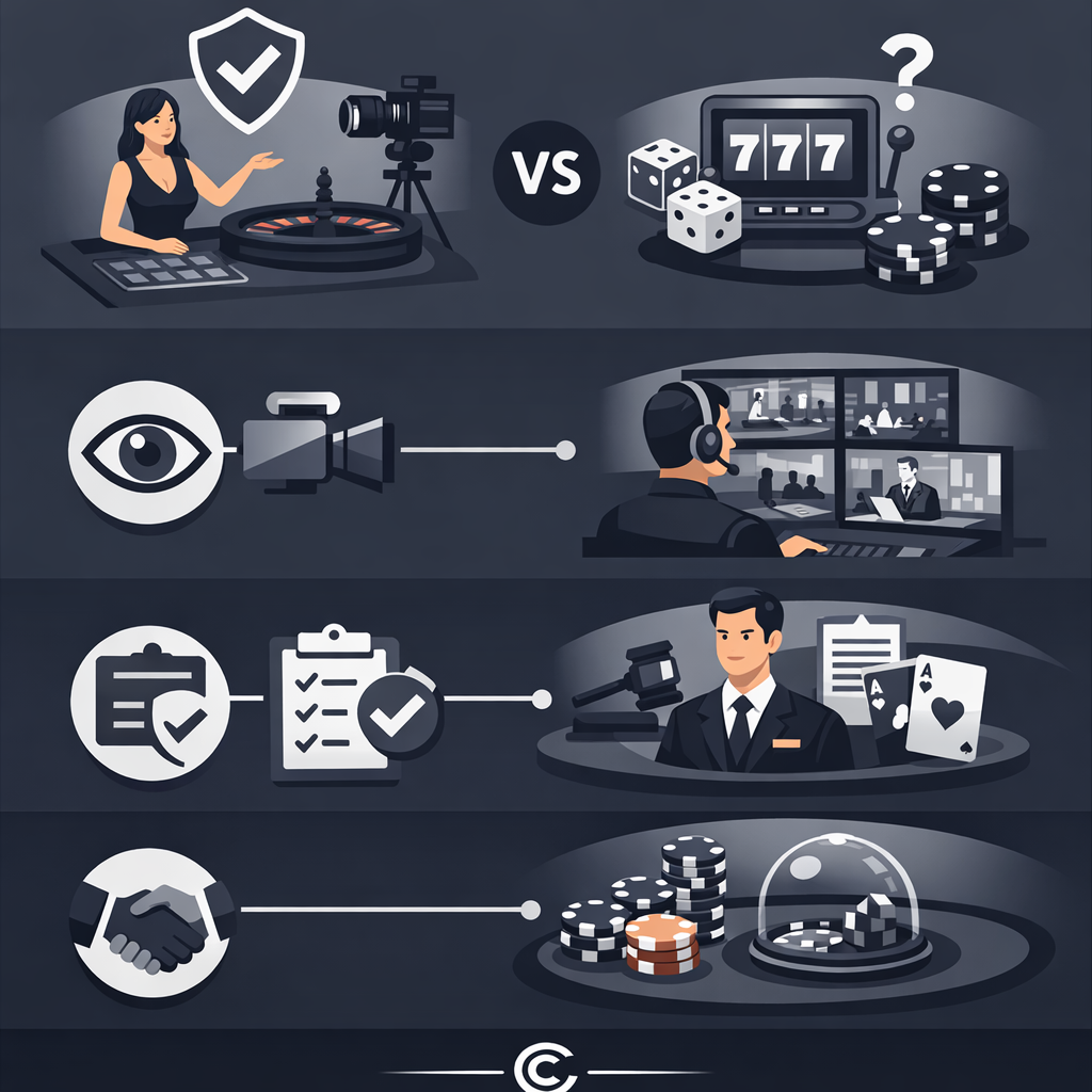 အမှန်တရား: Live Casino သည် RNG စလော့များထက် ပိုမိုမြင်သာထင်သာရှိခြင်း 💯