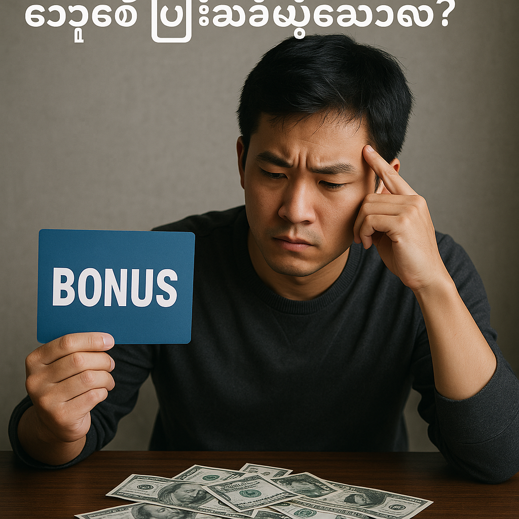 အလကားပေးတဲ့ Bonus တွေကို မယူဘဲ ဘာလို့ ပိုက်ဆံဖြုန်းနေတာလဲ?